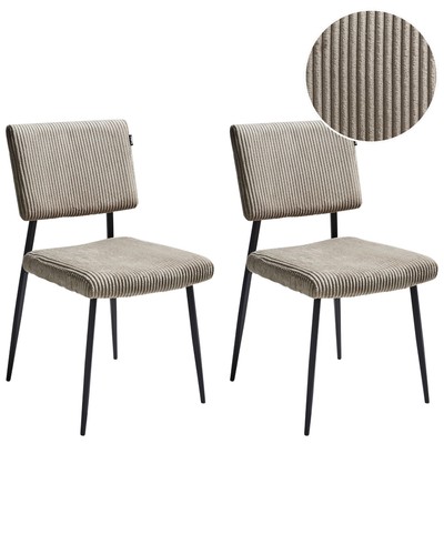 Lot chaises en velours - de,
