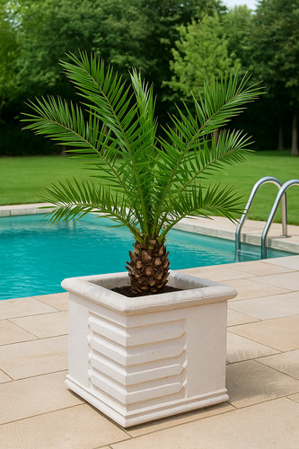 Grande jardinière carrée - , en