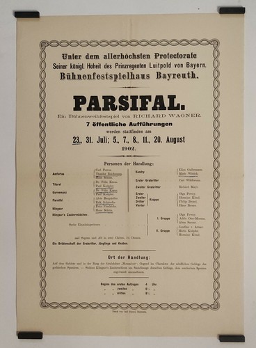 Bayreuth festival 1902 - 1902, affiche