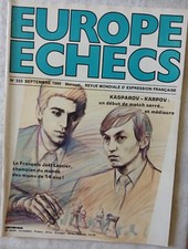 REVUE EUROPE ECHECS - n°333- Le Match des 2 K - Septembre 1986