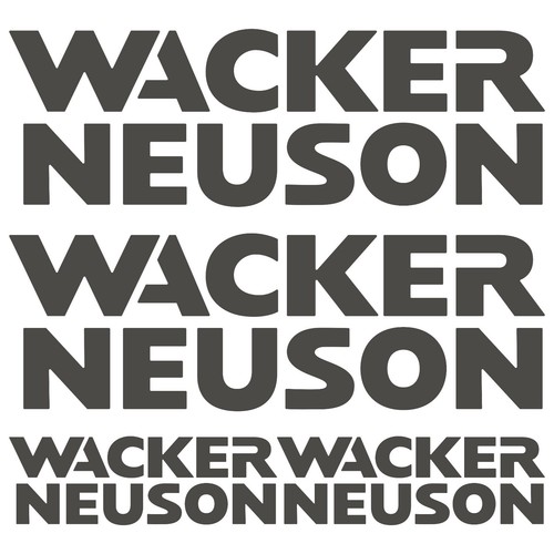 Wacker neuson autocollant - wacker,