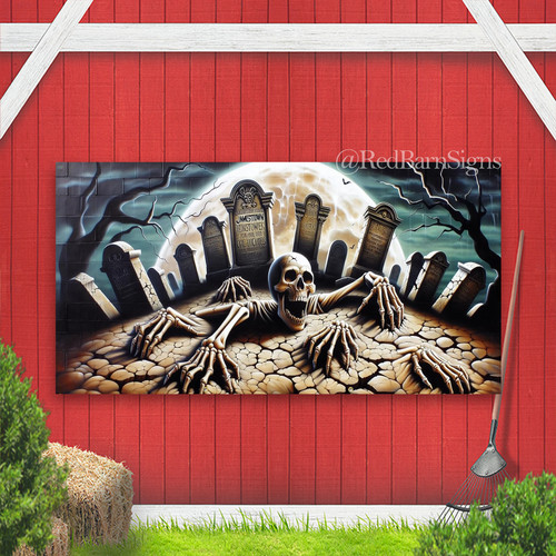 Scary halloween garage door - halloween,