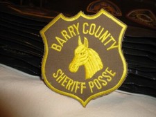 police Américaine !!! insigne, écusson police Barry county 