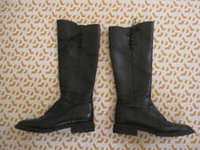 Bottes Paraboot Chuassure Femme hautes cuir noir Made in France - T.40 UK 6,5