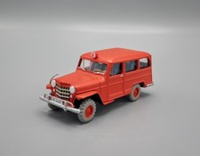 Voiture Miniature JEEP Tintin L'Affaire Tournesol HERGE Jeep des Pompiers 1/43 