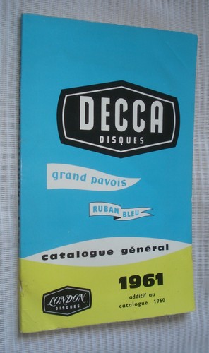 Catalogue disques decca - disques,