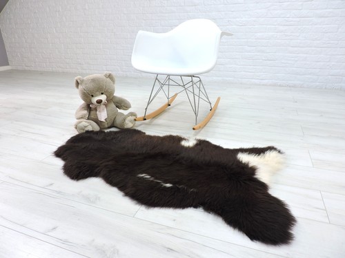 Véritable grand tapis peau - véritable,
