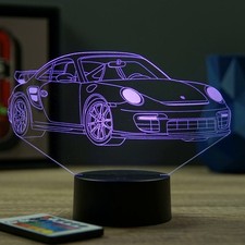 Lampe illusion 3D Porsche 911 GT2 RS