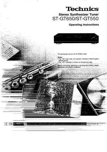 Technics gt550 gt650 - technics, st-gt650
