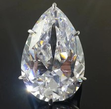 Bague solitaire diamant blanc