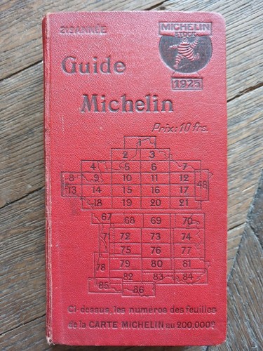 Guide rouge michelin 1925 - guide, michelin-