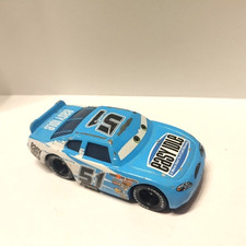 Disney Pixar Cars Ruby "Easy" Oaks # 51 et Easy Idle Pitty Piston Cup 7,5 cm