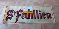 Ancienne Affiche Publicitaire Feutrine Bière St FEUILLIEN Bannière Banderole