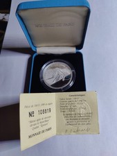 Piece de 100 frs de 1990 Alberville 1992 en argent 900 milliémes de 22,20 grs.
