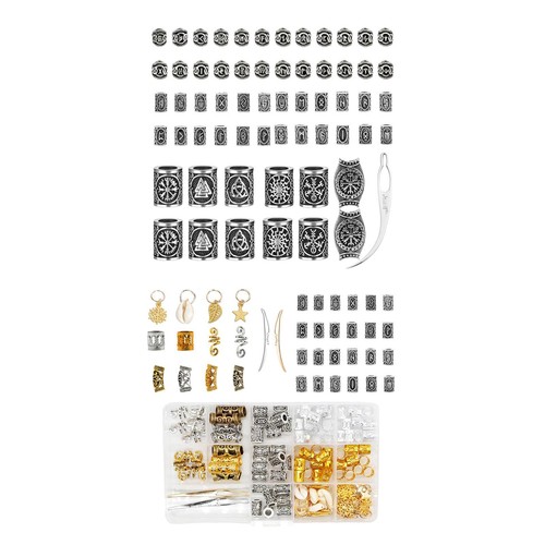 Creux viking barbe - viking, perles