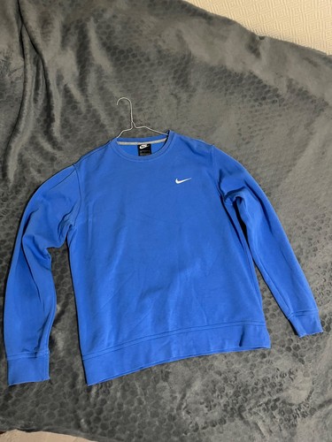 Sweat nike bleu homme col - bleu,