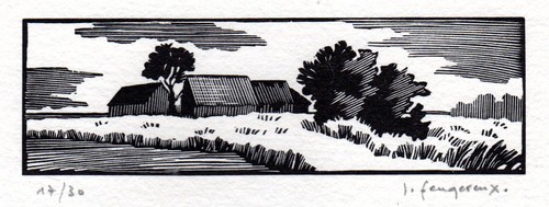 Jean feugereux peintre ferme - jean, /