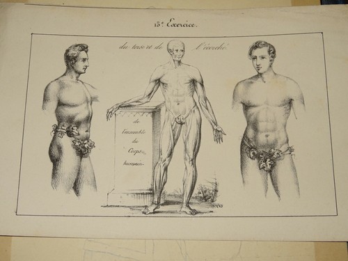 Ecole francaise xix - francaise, litho