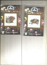 KIT BRODERIE DMC - ENSEMBLE JARDIN POINTS COMPTES + EXPLICATION + FOURNITURES