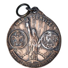 États-Unis, Boy Scout of America, War Service, Médaille, 1917, Très bon