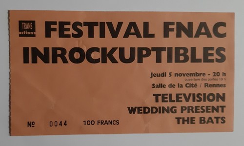 Ticket billet place concert - ticket,