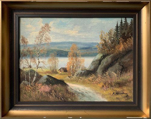 Tableau huile signé - tableau,