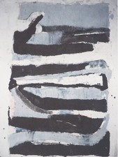 Jean-Pierre PINCEMIN : Composition Support-Surface, Héliogravure, 1990