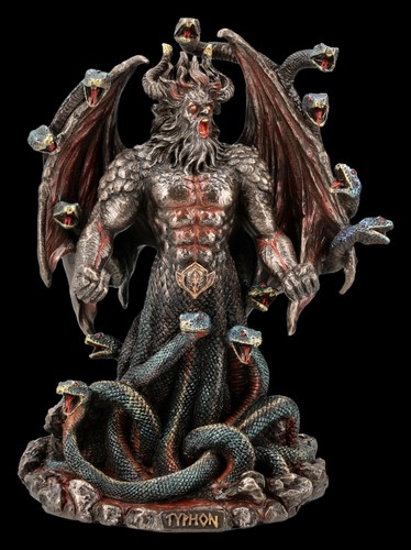 Figurine typhon peinte la - peinte,