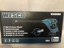 Nettoyeur haute pression WESCO ref WS8800 sur batterie 18V et 320 psi