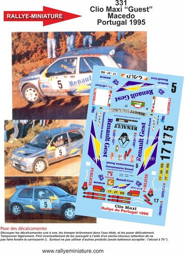 Decals ref 0331 renault - decals,