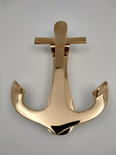Heurtoir de porte ancre marine en laiton brillant ,pour la maison ou le bateau