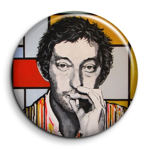 Serge gainsbourg badge - serge, 12
