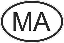 Autocollant sticker drapeau oval code pays voiture moto maroc marocain ma