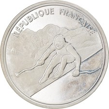 Monnaie, France, albertville 92, 100 Francs, 1989, Proof, FDC, Argent