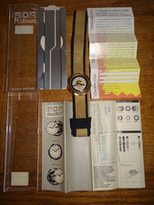 Belle Montre Vintage Swatch Pop Akros PWK203 de 1995 Complete Boite et Notice