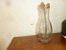 Huilier - Vinaigrier en verre soufflé ancien objet de collection hauteur 18 cm