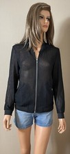 Veste gilet zippé noir ajouré ZARA 36