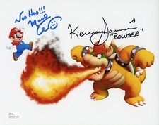 CHARLES MARTINET & KENNY JAMES Signed Nintendo SUPER MARIO 8x10 photo JSA COA D