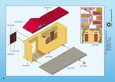 pièce détachée PLAYMOBIL 5671 ECURIE TRANSPORTABLE, TBe