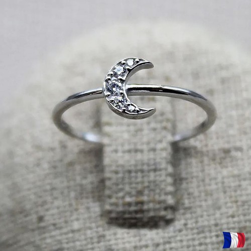 Bague croissant lune - croissant,