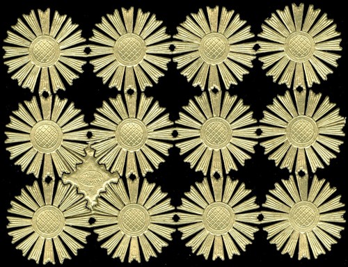 Scrap die cut sheet german - cut, 12