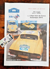MC43 DECAL 1/ 43 - CG coupé - MALGA - 1er RALLYE TOUR DE CORSE HISTORIQUE 2015