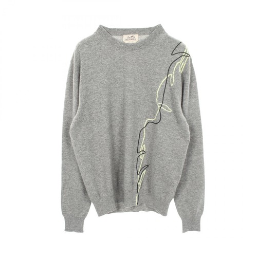 Pull tricoté hermes - tricoté, gris