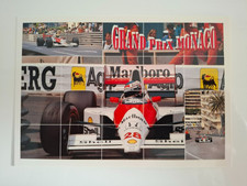 Carte postale GRAND PRIX MONACO F1 MCLAREN HONDA 1990 BERGER SENNA Formule 1
