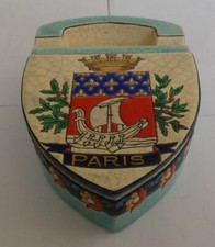 CENDRIER - Blason ville de PARIS -16 cm TBE- Emaux de Longwy