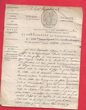 SOUS PREFET DE VILLEFRANCHE  A