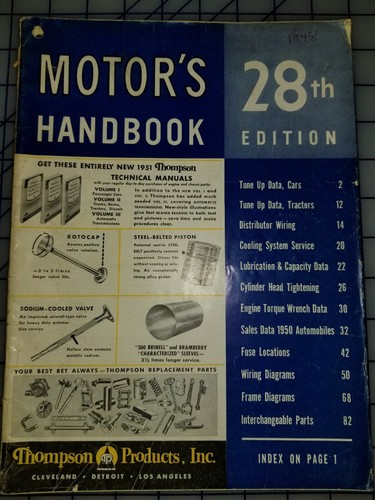 Magazine manuel moteur 1951