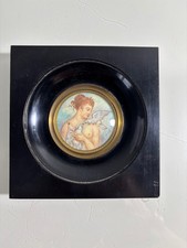 Portrait miniature sur ivoire