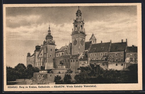 Carte postale cracovie wieze - carte,