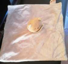 Doudou Plat BENGY Chat Patou beige Bandana jaune TBE